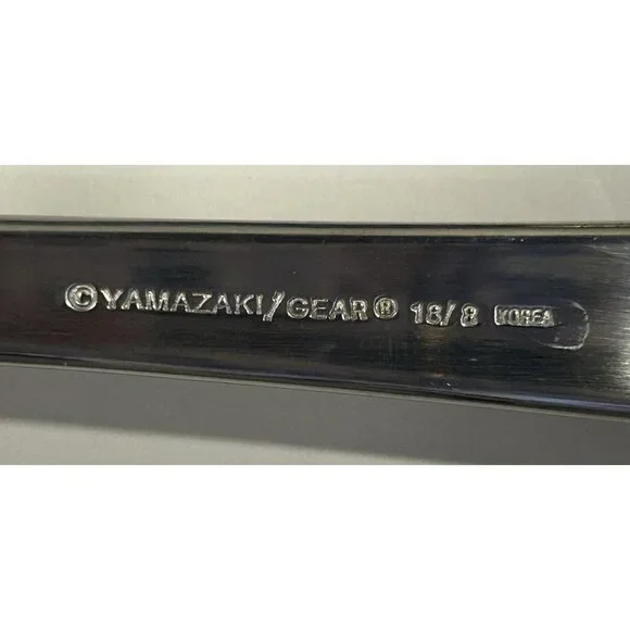 Yamazaki Gear TAPESTRY BOUQUET Serving Spoon and Fork Set Preowned Nice! - Picture 9 of 11